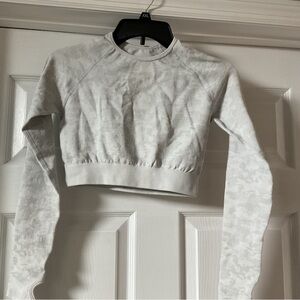 Amazon Women's Gray Athleisure Crop Top